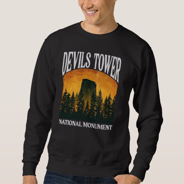 Devils Tower National Monument Wyoming Sweatshirt (Front)