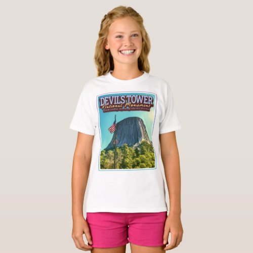 DEVILS TOWER NATIONAL MONUMENT _ WYOMING USA T_Shirt