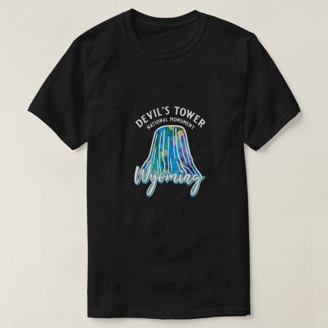 Devils Tower National Monument Wyoming Usa Vacatio T-Shirt (Design Front)