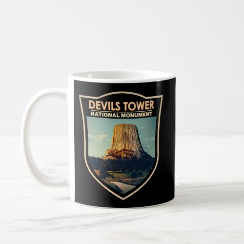 Devils Tower National Monument Wyoming Watercolor  Coffee Mug