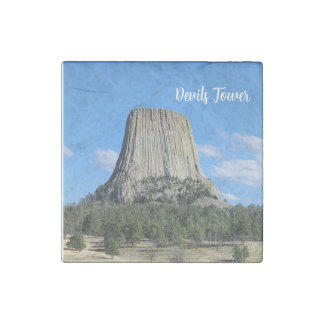 Devils Tower Stone Magnet