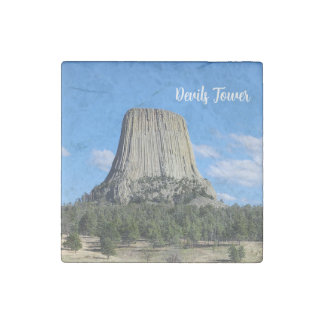 Devils Tower Stone Magnet