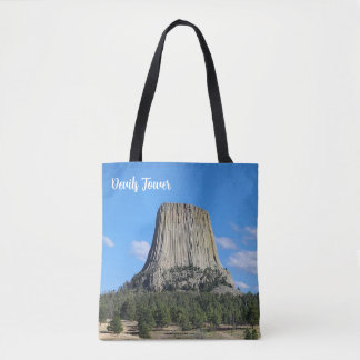 Devils tower  tote bag
