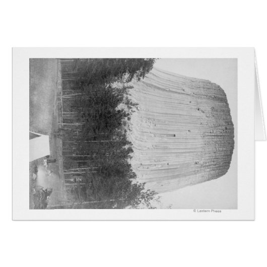 Devil's Tower with 4 People in the Foreground Cards (Front Horizontal)