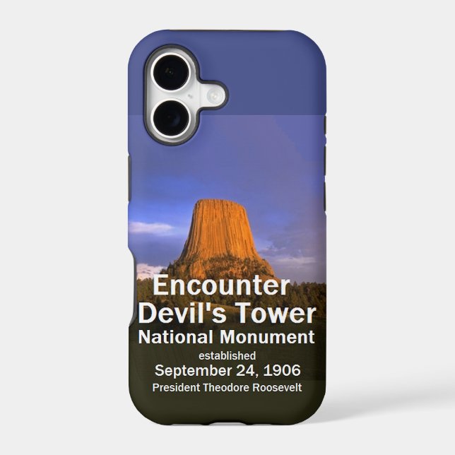 Devil's Tower WYOMING Iphone Case (Back)
