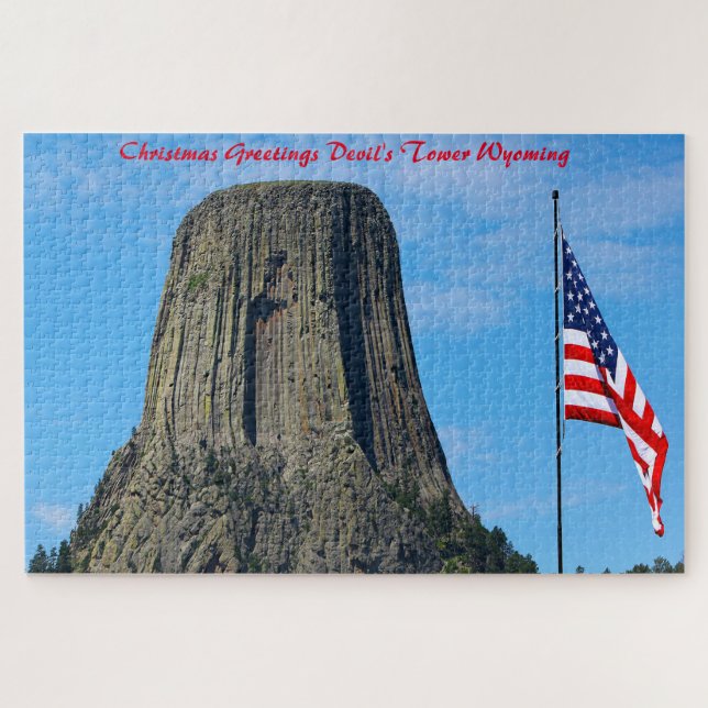Devil's Tower Wyoming. Jigsaw Puzzle (Horizontal)
