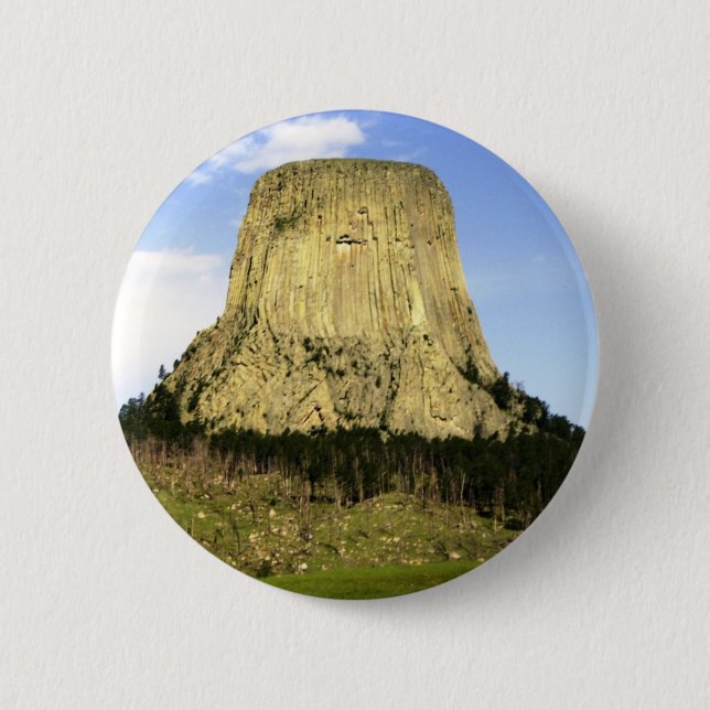 Devil's Tower, Wyoming Pinback Button (Front)