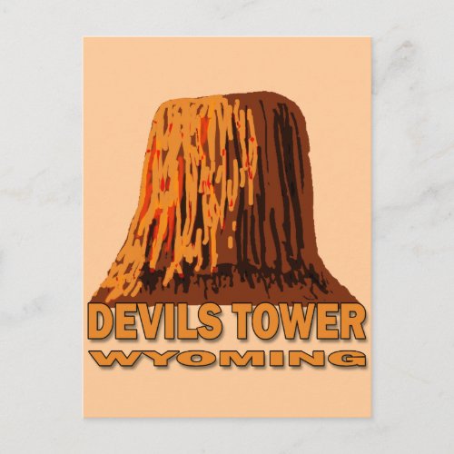 DEVILS TOWER WYOMING POSTCARD