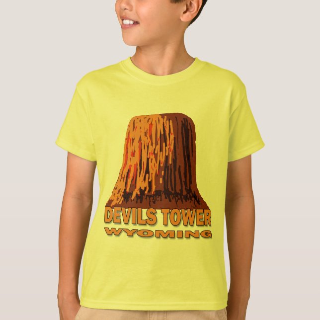 DEVILS TOWER WYOMING T-Shirt (Front)
