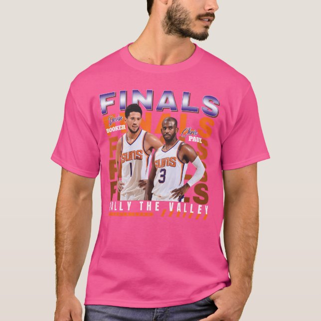 Devin Booker Chris Paul Suns Basketball Fan Jersey T-Shirt (Front)