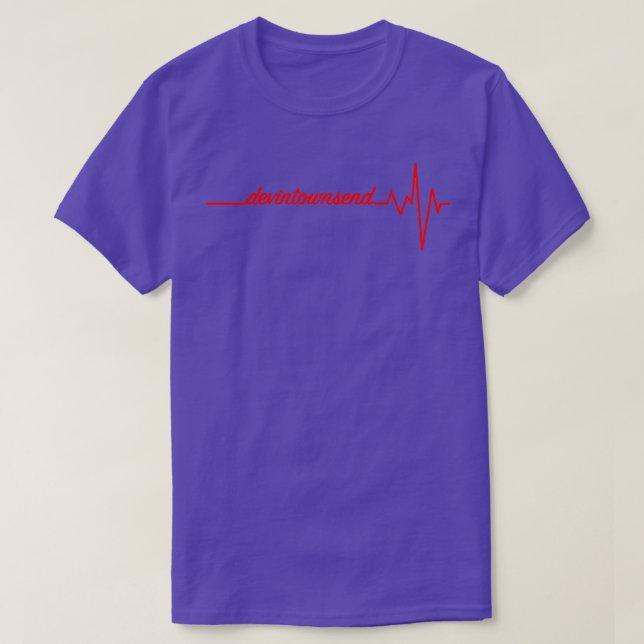 Devin Townsend heartbeat heart beat design T-Shirt (Design Front)
