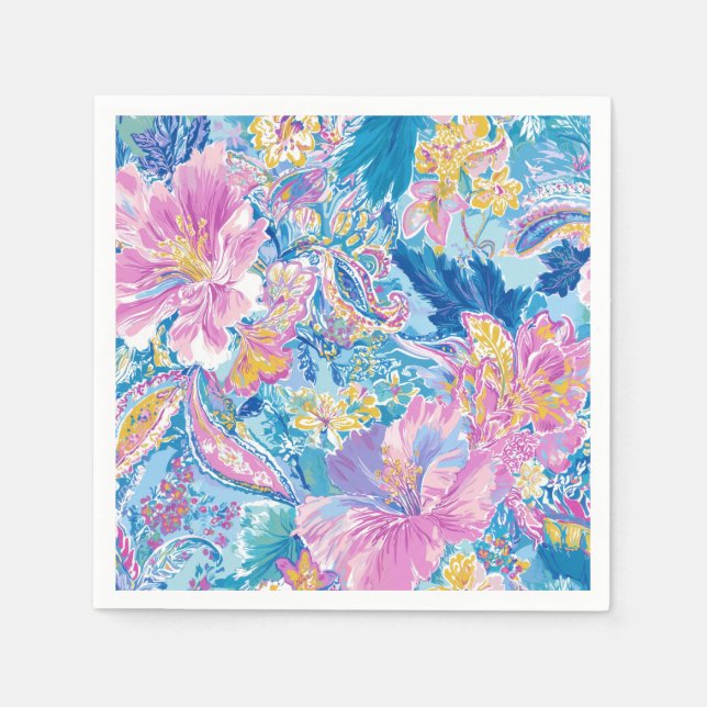 Devina Lily - Anenome Collette Party Plates Napkins (Front)