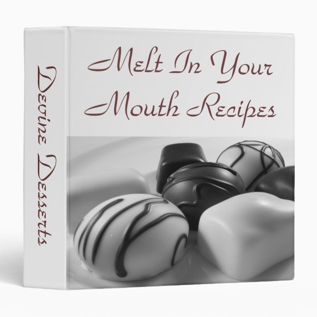 Devine Desserts Recipe Binder / 1.5 Inch (Front/Spine)