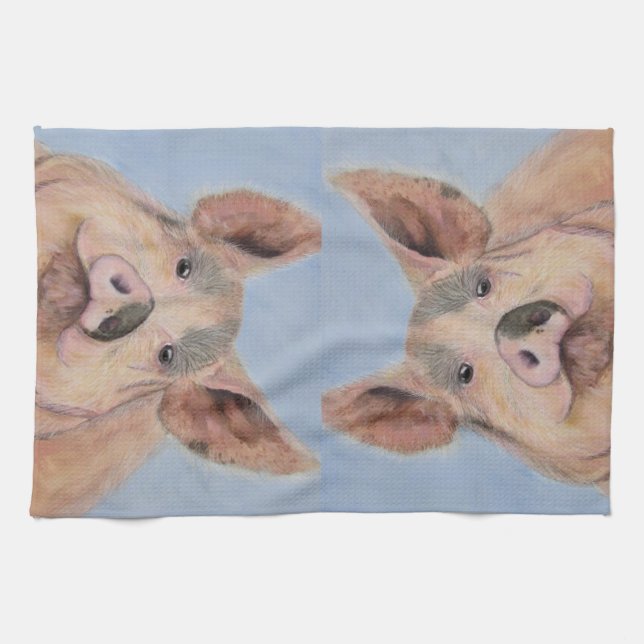 Devine Swine Kitchen Towel (Horizontal)