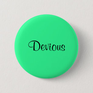 Devious Pinback Button