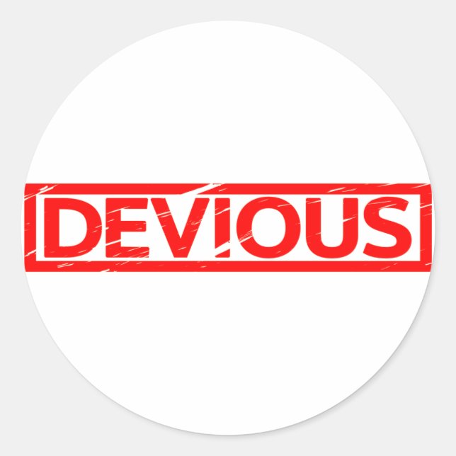 Devious Stamp Classic Round Sticker (Front)