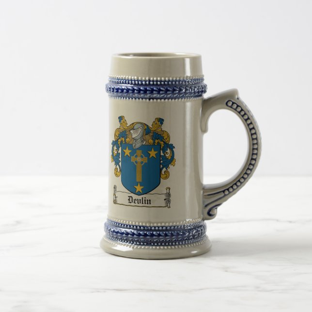 Devlin Family Crest Beer Stein (Right)