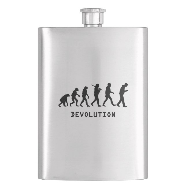 Devolution Cell Phone Flask (Front)