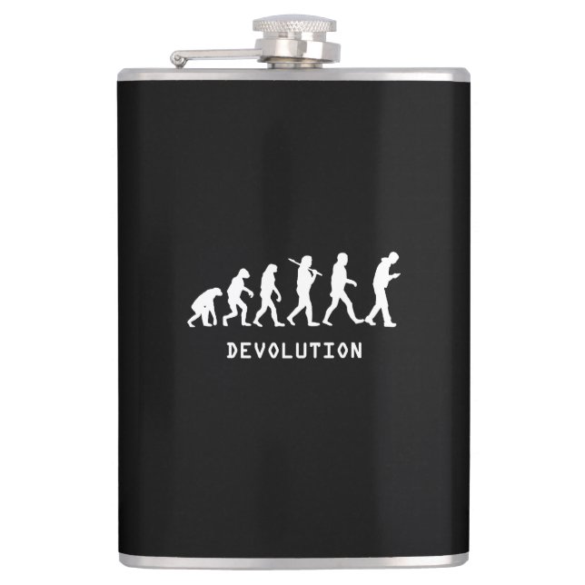 Devolution Cell Phone Flask (Front)