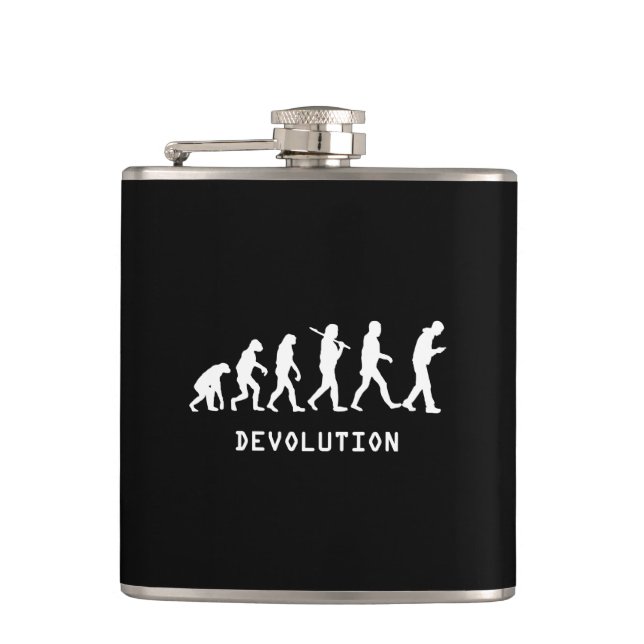 Devolution Cell Phone Flask (Front)