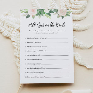 DEVON All Eyes On The Bride Bridal Shower Game Invitation