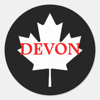 Devon Classic Round Sticker