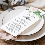 DEVON Greenery Blush Florals Menu<br><div class="desc">The Devon Collection is a stunning set of designs that perfectly captures the beauty of nature in its delicate watercolor succulents, foliage and blush florals. The soft and delicate hues of green and blush add a gentle and romantic ambiance, while the intricate details of the watercolor florals and greenery provide...</div>