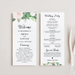 DEVON Greenery Succulent Wedding Program<br><div class="desc">The Devon Collection is a stunning set of designs that perfectly captures the beauty of nature in its delicate watercolor succulents, foliage and blush florals. The soft and delicate hues of green and blush add a gentle and romantic ambiance, while the intricate details of the watercolor florals and greenery provide...</div>