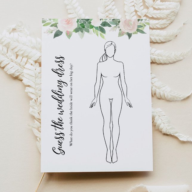 DEVON Guess The Dress Bridal Shower Game Card (Creator Uploaded)