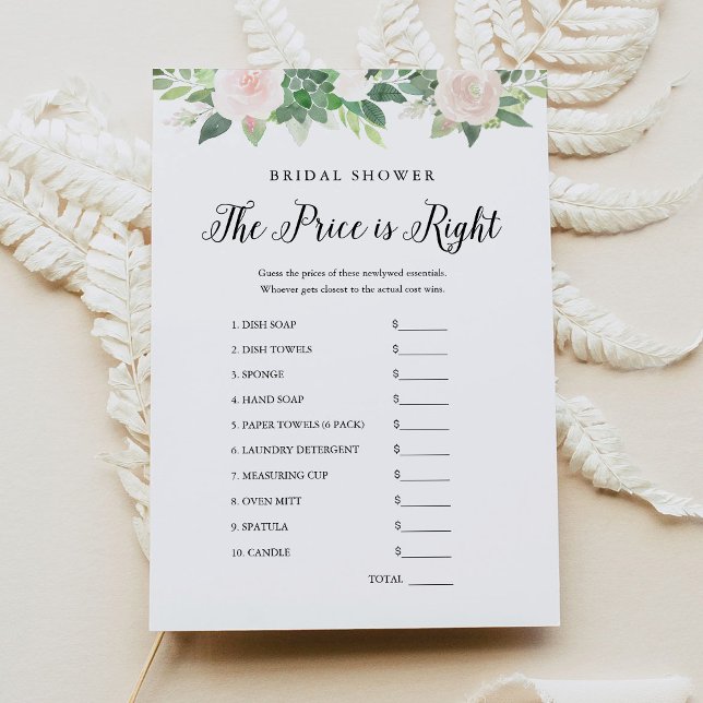 DEVON Guess the Price Bridal Shower Game Invitation (Creator Uploaded)