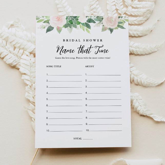 DEVON Name That Tune Bridal Shower Game Invitation (Creator Uploaded)