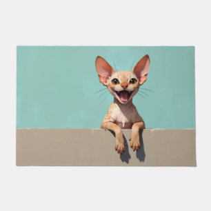 Devon Rex Cat Doormat Art