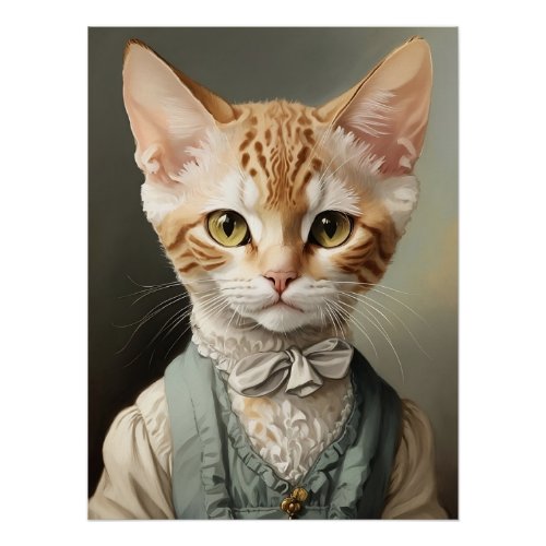 Devon Rex Cat Poster