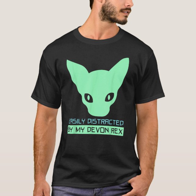 Devon Rex  Cat T-Shirt (Front)