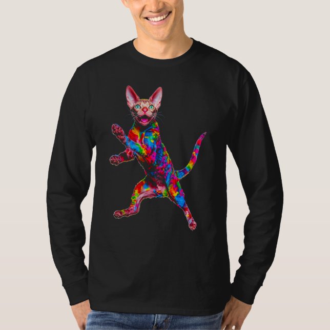 Devon Rex Cat T-Shirt (Front)