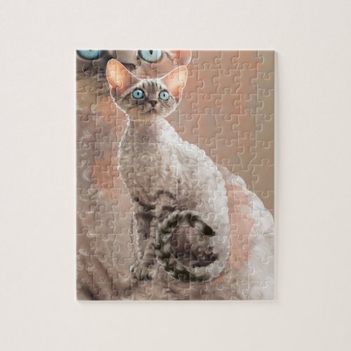 Devon Rex Sofi Jigsaw Puzzle