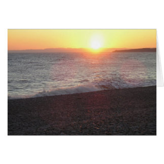Devon sunset, Budleigh Salterton Cards