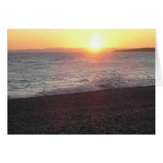 Devon sunset, Budleigh Salterton Cards (Front Horizontal)