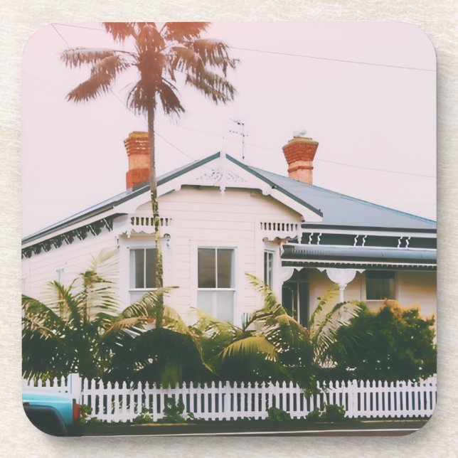 Devonport, Auckland, New Zealand Beverage Coaster (Front)
