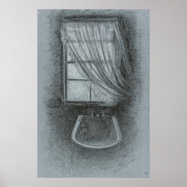 Devonport Bathroom - Archival Drawing Print (Front)