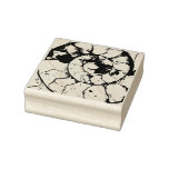 Devonshire Ammonite fossil spiral Rubber Stamp