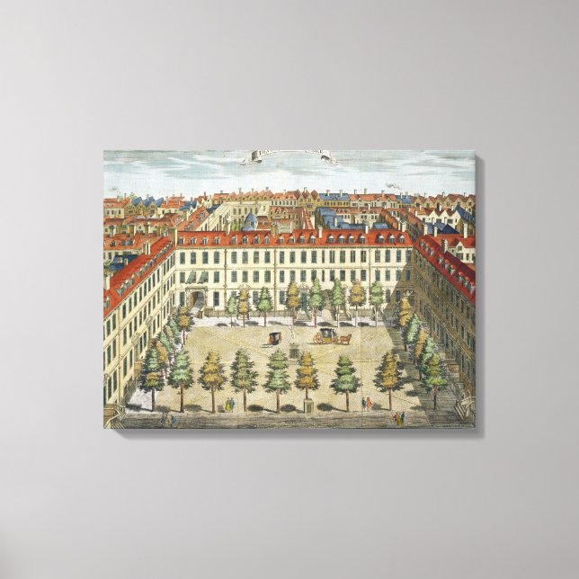 Devonshire Square, for 'Stow's Survey of London', Canvas Print (Front)