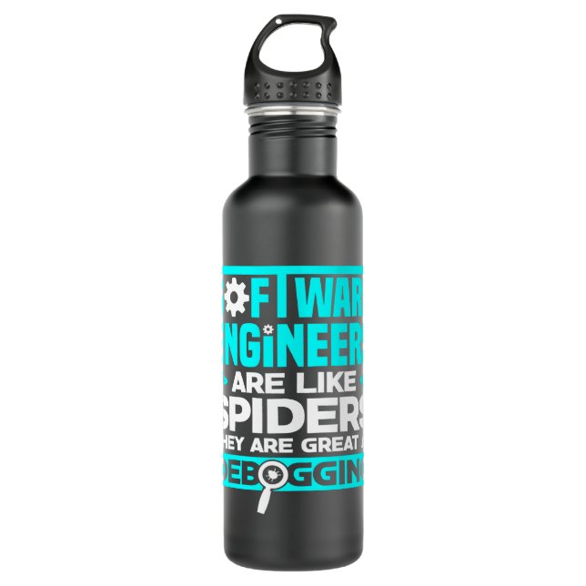 DevOps Engineer Cloud Computing Software Engineers Stainless Steel Water Bottle (Front)