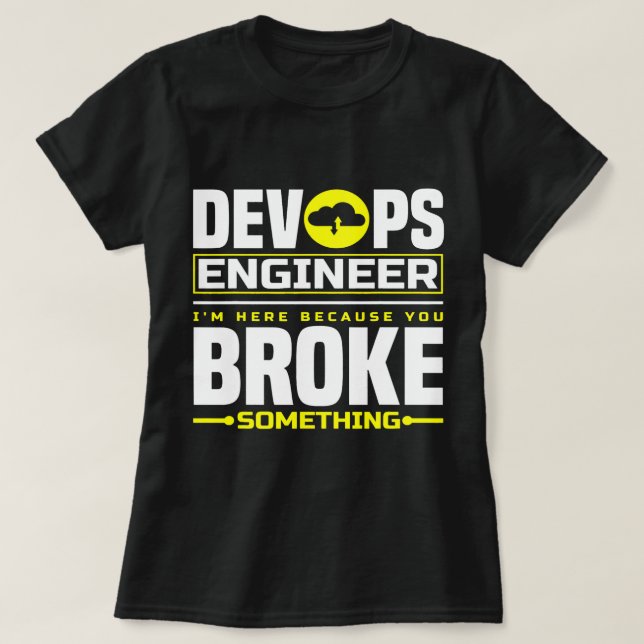 DevOps Engineer Cloud Computing Softwareengineerin T-Shirt (Design Front)