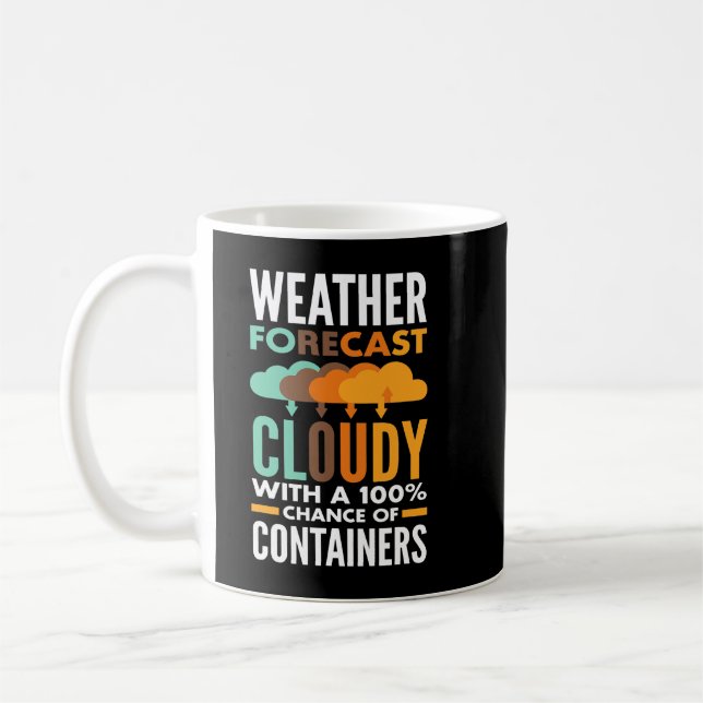 DevOps Engineer Cloud Computing Weather Forecast Coffee Mug (Left)