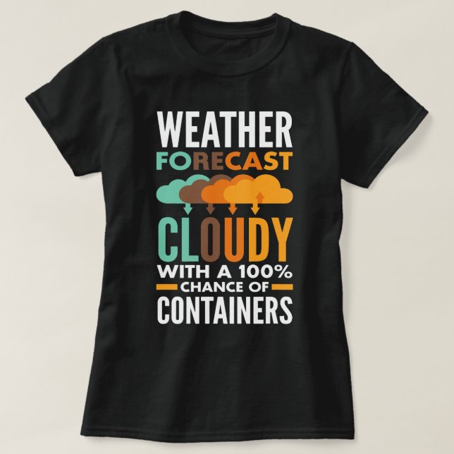 DevOps Engineer Cloud Computing Weather Forecast T-Shirt (Design Front)