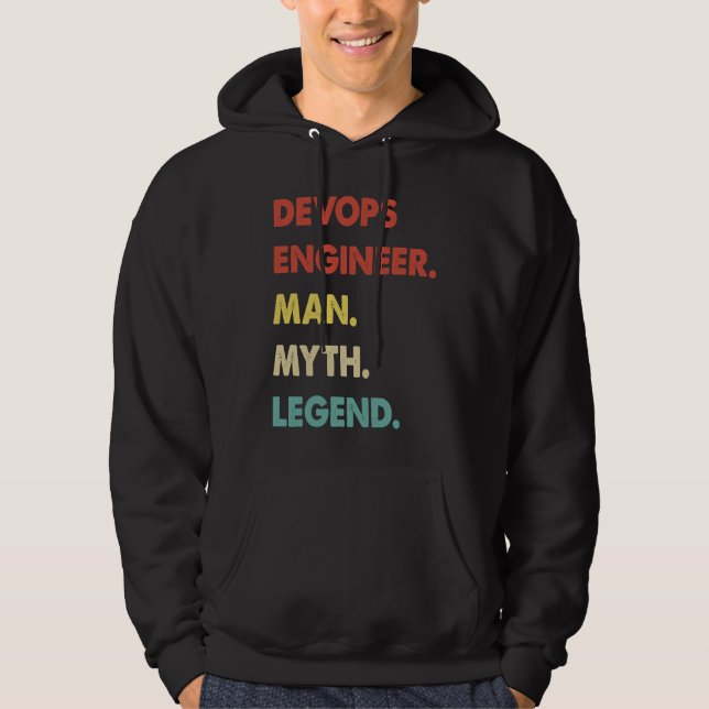 Devops Engineer Man Myth Legend  1 Hoodie (Front)