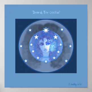 "Devorah Blue Celestial" Poster