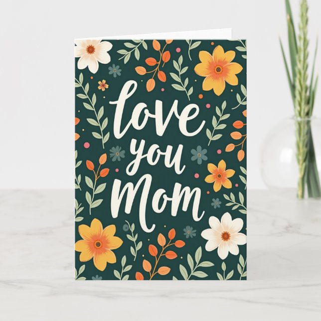 Devoted Botanical Love Mom Card (Front)