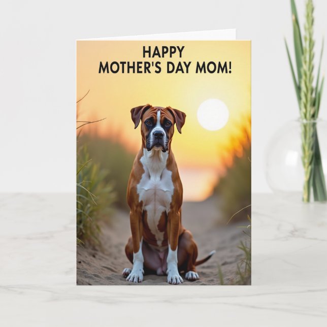Devoted Canine Mothers Day Card (Front)